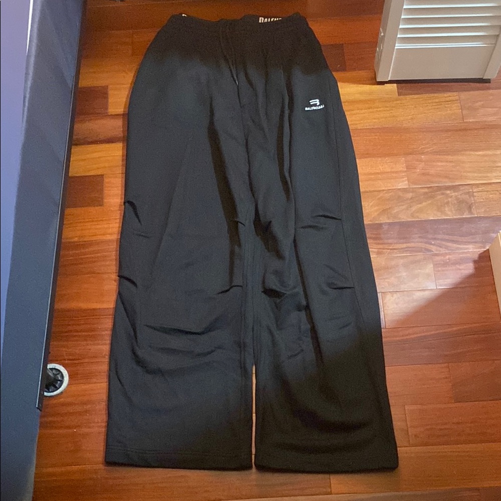 Balenciaga Black Double-Waisted Sweatpants
